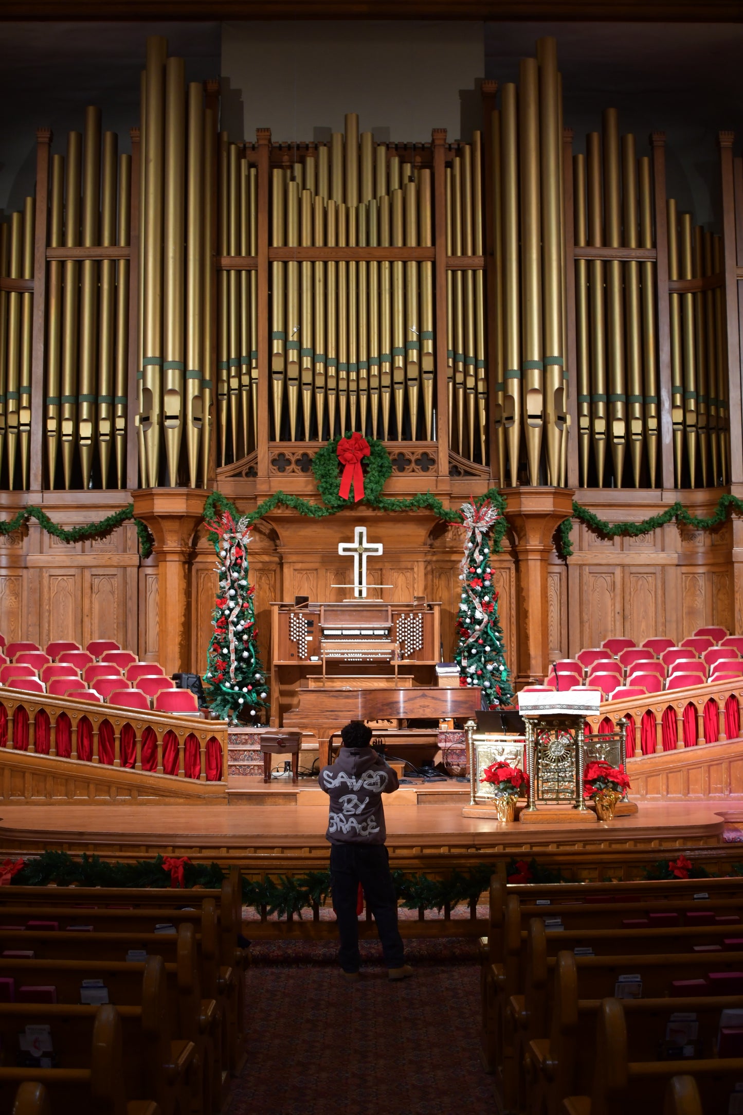 DIRTY BEIGE SAVED BY GRACE PUFF HOODIE