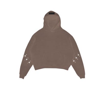DIRTY BEIGE SAVED BY GRACE PUFF HOODIE