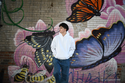 WHITE SAVED BY GRACE PUFF HOODIE